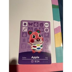 Animal Crossing Amiibo Card- Apple 359